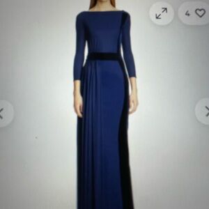 Chiara Boni Navy Long Sleeve Dress
